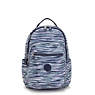 Seoul Large Printed 15" Laptop Backpack, Brush Stripes, small