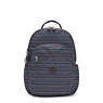 Seoul Large Printed 15" Laptop Backpack, Stripy Dots, small