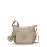 Gabbie Mini Printed Crossbody Bag, Sign Beige Emb, small