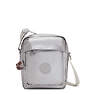 Salpino Metallic Crossbody Bag, Smooth Silver Metallic, small