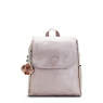 Alessia Metallic Backpack, Hazelnut Metallic, small