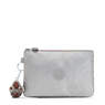 Viv Metallic Pouch, Smooth Silver Metallic, small