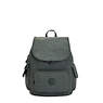 City Pack Small Printed Backpack, Signature Green Embossed, small