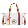 Art Handbag, Rainbow White, small