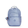 Seoul Large Metallic 15" Laptop Backpack, Clear Blue Metallic, small