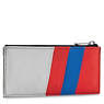 Brion Card Case, Blue Red Silver Block, small