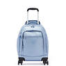 Zea Metallic 15" Laptop Rolling Backpack, Bubble Blue Metallic, small