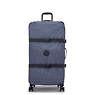 Spontaneous Large Printed Rolling Luggage, 3D K Blue, small