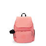 City Zip Small Backpack, Peach Peace, small