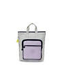 Sia 15" Laptop Tote Backpack, Grey Lilac Block, small