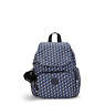 City Zip Mini Printed Backpack, 3D K Blue, small