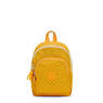 Curtis Compact Printed Convertible Backpack, Soft Dot Yellow, small
