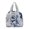 Art Small Tie Dye Tote Backpack, Imperial Blue Block, small