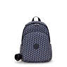 Delia Printed Backpack, 3D K Blue, small