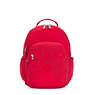 Seoul Large 15" Laptop Backpack, Red Rouge, small