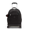 New Zea 15" Laptop Rolling Backpack, True Black, small