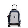 New Zea 15" Laptop Rolling Backpack, True Blue Grey, small