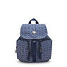 Anto Small Printed Denim Backpack, Signature Denim, small