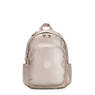 Delia Metallic Backpack, Metallic Glow, small