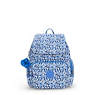 City Zip Small Printed Backpack, Cosmic Blue, small