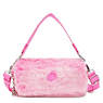 Aras Furry Shoulder Bag, Valentine Pink, small