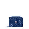 Money Love Printed Small Wallet, Soft Dot Blue, small