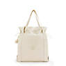 Elmar Smooth Satin Tote Bag, Simply Beige, small