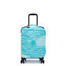 Spontaneous Small Printed Rolling Luggage, Aqua Pool, small