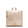 Dannie Metallic Small Backpack, Gold Charm Metallic, small