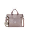 Zamora Metallic Tote Bag, Hazelnut Met GG, small