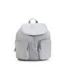 Anto Small Metallic Backpack, Silver Glam, small