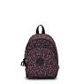 New Delia Compact Printed Backpack, Happy Squares, small