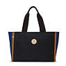 Nalo Tote Bag, Black Blue Beige, small
