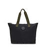 Davian Packable Tote Bag, Black Green, small