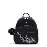 Paola Small Backpack, Black Embossed, small