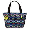 Jerimiah Printed Tote Bag, Nocturnal Satin, small