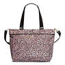 New Shopper Large Printed Tote Bag, Dusty Taupe CB, small