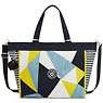 New Shopper Extra Large Printed Tote Bag, Ultimate Navy, small