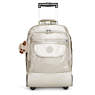 Sanaa Large Metallic Rolling Backpack, Warm Beige M, small