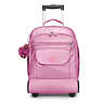 Sanaa Large Metallic Rolling Backpack, Prom Pink Metallic, small