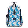 Alcatraz II Printed Rolling Laptop Backpack, Alabaster, small
