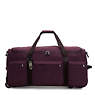 Discover Large Rolling Luggage Duffle, Dark Plum, small