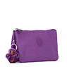 Creativity Large Pouch, Purple Feather, small