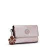 Pixi Medium Metallic Organizer Wallet, Sign Beige Emb, small