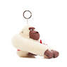 Extra Large Monkey Keychain, White, small