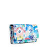 New Teddi Printed Snap Wallet, Cherry Rainbow Zipper, small