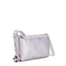 Mikaela Metallic Crossbody Bag, Frosted Lilac Metallic, small