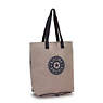 Hip Hurray Packable Tote Bag, Dusty Taupe Blue, small