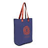 Hip Hurray Packable Tote Bag, Cosmic Blue Stripe, small