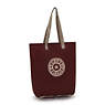 Hip Hurray Packable Tote Bag, Merlot Pink, small